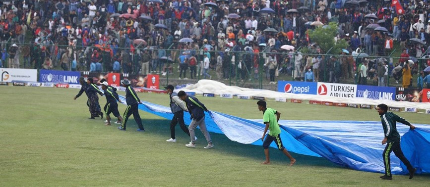  वर्षाले रोकियो   नेपाल र यूएईबीचको खेल