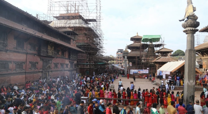 श्रीकृष्ण जन्माष्टमी पर्व :  देशभरका श्रीकृष्णमन्दिरमा भक्तजनको  भिड