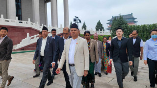 नेम्वाङको निधनपछि चीनबाट आजै फर्किदै महासचिव पोखरेल नेतृत्वको टोली