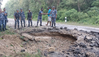 बाँकेमा विष्फोटक पदार्थ विष्फोट
