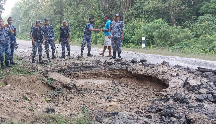 बाँकेमा विष्फोटक पदार्थ विष्फोट