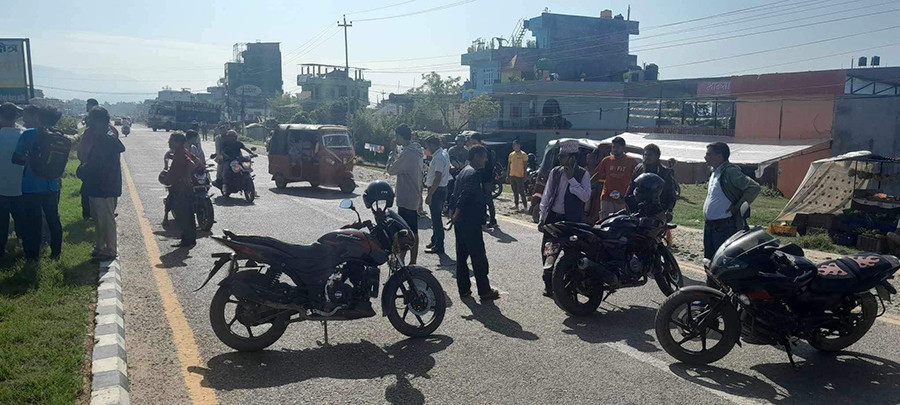 वीरेन्द्रनगरमा मोटरसाइकलको ठक्करबाट बालकको मृत्यु