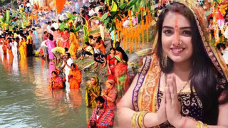 अस्ताउँदै गरेको सूर्यलाई अर्घ्य दिएर तराईमा आज छठ मनाइँदै