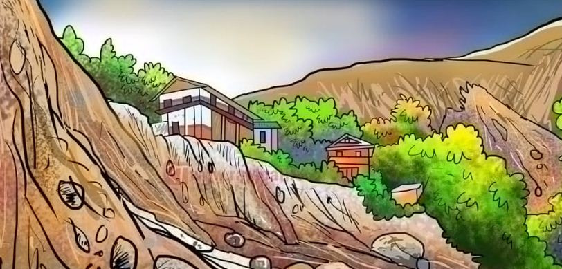 गोरखामा पहिरोले पुरिएर ५ जना बेपत्ता