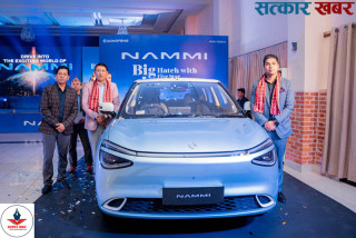 बुटवलमा सार्वजनिक भयो लक्जरी इलेक्ट्रिक गाडी ‘नामी’: अब एक्सचेन्ज र टेस्ट ड्राइभको सुविधा